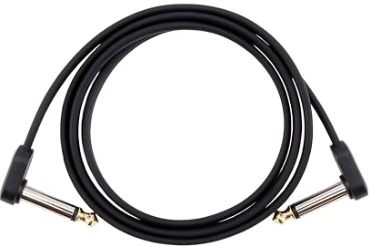 D'Addario Guitar Patch Cable - Pedalboard Cable - Custom Series - Geo Tip Plugs - 3 Ft - Right Angle Ends