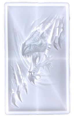 DAERBALA Drachen Anhänger Silikonform Kunstharz Ornament Wanddekoration Wandaufkleber Halb-3D Fliegender Drache Epoxidharz Drachenharz Gussform
