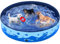 Yaheetech Piscina para Perros, Bañera para Mascotas Antideslizante Interior Exterior, Onda de Verano 160×30 cm Azul