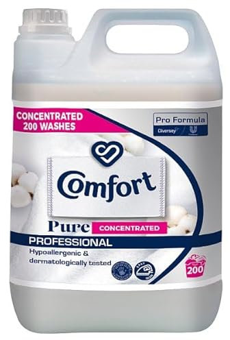 Comfort Professional Sensitive Concentrated Fabric Softener 4.8L (240 Washes) | Long-Lasting Freshness for Your Laundry | Detergent | Anti-Static | Hypoallergenic & dermatologically tested