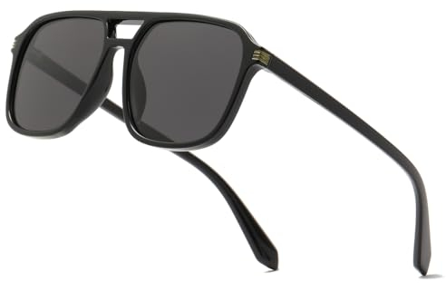 Musivon Retro Sonnenbrille Damen Herren - Polarisiert Sonnenbrille Autofahren UV Schutz