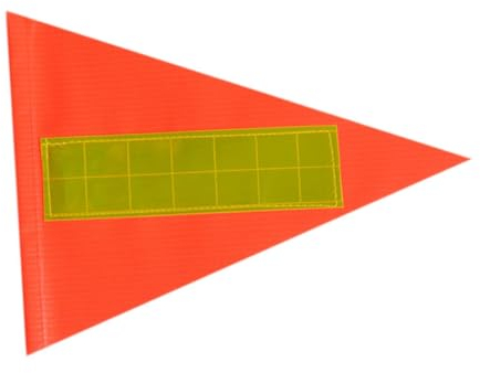 Baoblaze Fahrradflagge, Warnflagge, Ersatz, tragbare Fahrradanhängerflagge, Vorsichtsflagge, Fahrradwimpel für Outdoor-Zelt, Camping, Kinderfahrrad, reflektierend