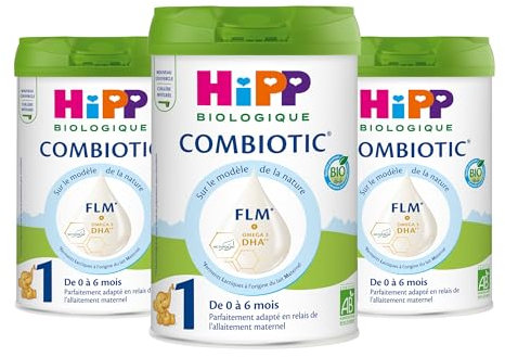 HiPP - Combiotic FLM - Lait 1 Pour Nourrissons - Boîte - 3x800g
