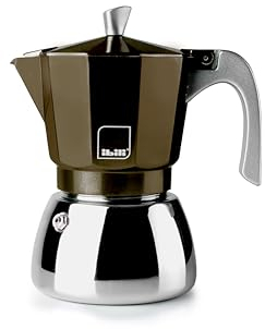 IBILI - Cafetera express Elba Coffee, 12 tazas, 600 ml, Aluminio fundido, Base de Acero Inoxidable, Apto para inducción
