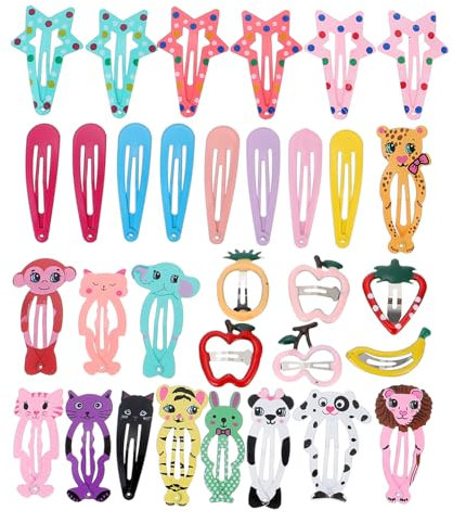 HAPINARY 30piezas Pasadores Pelo Horquilla Para Niña Clips De Pelo Adornos Para Tocados Infantiles