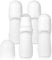 JJUNW 4 Stück Nachfüllbare Roll on Flasche Leer, 50ml Deoroller Zum Befüllen Kunststoff Roll Flasche für Sonnencreme Kosmetische Deodorant Aromatherapie Ätherische Öle(Abgeflacht)