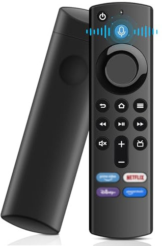 XTVTX Ersatz-Sprachfernbedienung (3rd GEN) Passend für Smart TVs Stick (2. Gen & 3. Gen & Lite & 4K), Ersatz Fernbedienung Passend für Smart TVs Cube (1. Gen & 2. Gen),Schwarz