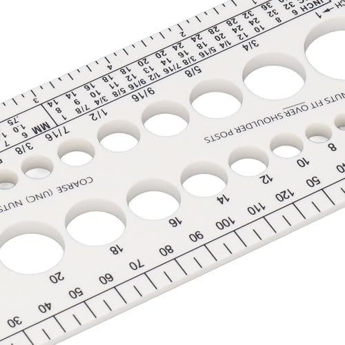 Mutternbolzen-Gewindelehre, Mutternbolzen- und Gewindeprüfer. Muttern- und Bolzenlehre Misst Metrische und Zöllige Bolzen, Muttern und Schrauben für die Werkstatt oder Gewinde