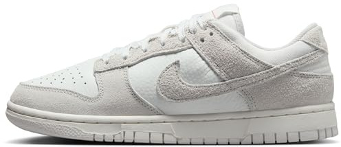 NIKE Women's Dunk Low Sneaker, Summit White Photon Dust University Red, 4 UK
