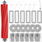 26 Kit Pièces d'rechange Compatible pour Roborock Q Revo PRO/Q Revo S/Q Revo MaxV,6 Filtres,6 Brosses latérales,6 Sacs à Poussière,6 Chiffons,1 Brosse Principale