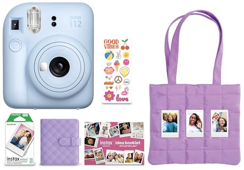 FUJIFILM Instax Mini 12 Holiday Bundle 2025 - Pastel Blue