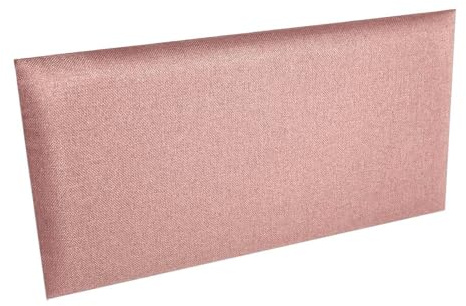 mepiq Gepolstertes 3D-Leinen Wandpaneel als Kopfteil Vielseitige Wandverkleidung für Bett und Wand Dekoratives Wandkissen für Schlafzimmer und Wohnzimmer 30×60cm 2 Stück im Set,Rosa