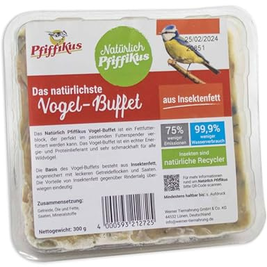 Natürlich Pfiffikus Vogel-Buffet Insektenfett 1 Stück