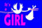 U24 Fahne Flagge It´s a Girl Geburt Mädchen 90 x 150 cm