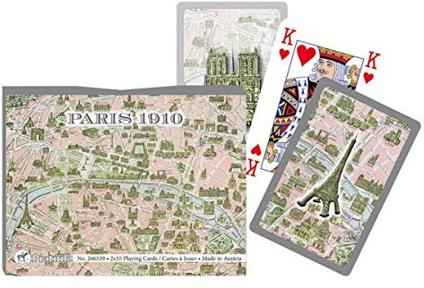 Piatnik 2665 - Kartenspiel Paris 1910, 2 x 55 Blatt