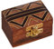 Orientalische Aufbewahrungsbox mit Deckel | Orientalischer Schmuckkästchen für Mädchen und Damen zur Schmuckaufbewahrung | Marokkanische kleine Schatulle Box aus Holz (Dajat)