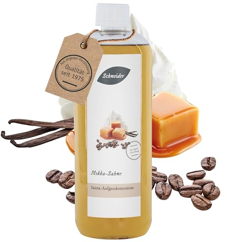 Saunabedarf Schneider Sauna Aufguss Konzentrat Mokka - 250ml, naturreine, ätherische Öle, wohltuender Saunaaufguss & langanhaltendes Dufterlebnis
