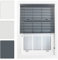 FURNISHED Dark Grey Faux Wood Venetian Blinds 50mm Easy Fit Trimmable Child Safe Home Office Window Blinds, 45cm x 150cm
