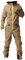 dirtlej dirtsuit core edition sand/yellow, einteiliger Matschoverall für Mountainbiker Herren, zip-off-Hose bis Knie, (M)