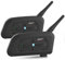 EJEAS V7 Motorrad Bluetooth Intercom, 2-Wege Wasserdicht Kommunikationssystem für 7 Motorräder Helm Intercom Interphone mit Rauschunterdrückung,Kompatibel mit EUC