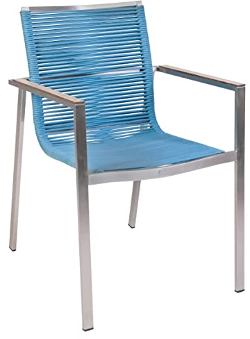 greemotion Stapelsessel Boston, blau, Edelstahl