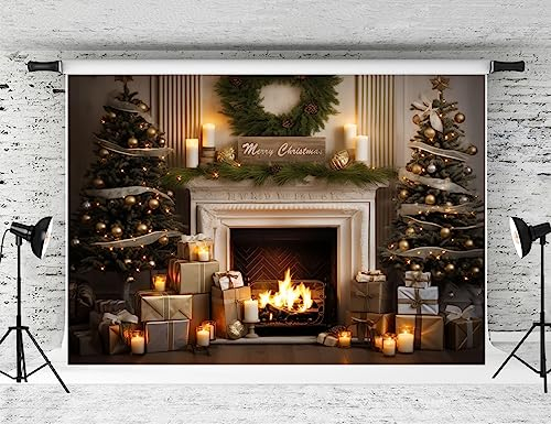 Kate 2.2x1.5m Weihnachtsbaum Hintergründe Kamin Backdrop Party Dekoration Hintergrund Weihnachten Fotograf Studio Requisiten