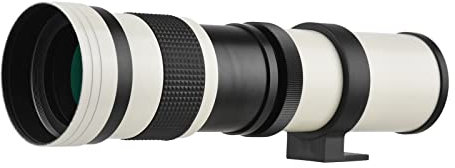 Andoer Objectif MF super téléobjectif F/8.3-16 420-800 mm T2 avec bague d'adaptation AF-mount universel filetage 1/4 de remplacement pour Sony Alpha Mount A55 A33 A550 A500 A100 A200 A700 A300 A350