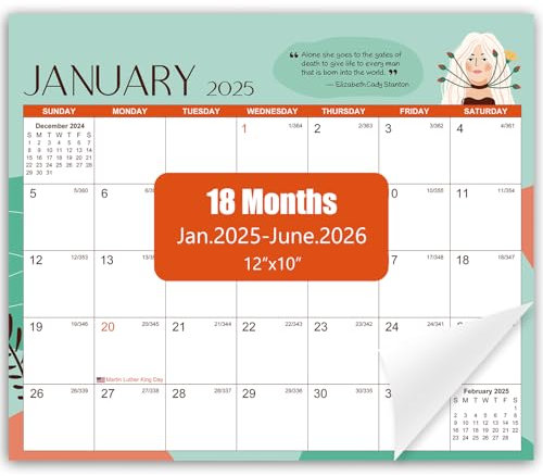 2024 Magnetic Calendar for Fridge -18 Month Refrigerator Calendar from Jan.2024 to Jun.2025.12 × 10,2024 Monthly Calendar, Magnetic Calendar for Fridge, Tear-off Pad, Perfect for Plan