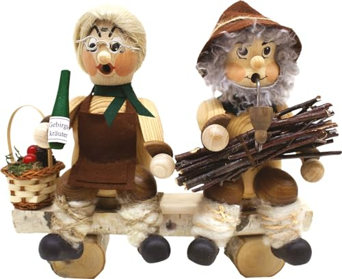 Ratags Räuchermännchen, Oma & Opa, Holzmich'l Kantenhocker