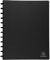 Exacompta - Réf. 86351E - Carton de 4 Protège-documents amovible à anneaux avec 30 pochettes grainées détachables - 60 vues - pour A4 - dim 24,5 x 31 cm - couverture rigide opaque - couleur noir