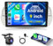 4G+64G Wireless Carplay Android Autoradio 2 Din für FIAT 500 2007-2015 9 Zoll Touchscreen Autoradio Wireless mit Android Auto Navi GPS WiFi Mirror Link Bluetooth FM/RDS Radio 32 EQ/SWC Rückfahrkamera
