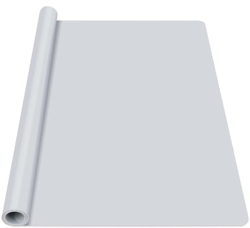Luxeu Tappetino in Silicone, 70 * 50cm Tappetino Antiscivolo per Resina Epossidica, Riutilizzabile e Lavabile, per Pittura, Artigianato, Impastare (Grigio Chiaro)