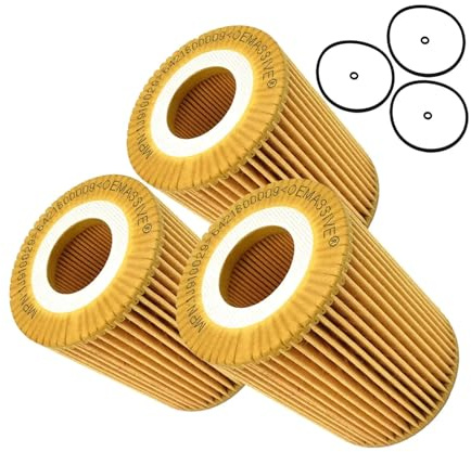 Ölfilter Anschraubfilter 3x Ölfilter passend für Mercedes-Benz E-Klasse T-Modell S211 E280 E320 CDI 4-matic 2005-09 OM642.920/921 2987 cm³ 3,0 l