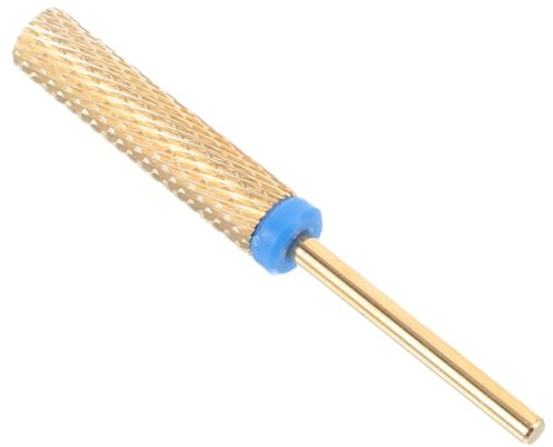 HOOWIFFY Tungsten Steel Nail Drill Bits Flat Top for Manicure Pedicure High-speed Rotation Cuticle Removal Efficient Nail Supplies Cleaning Bit for Clippers