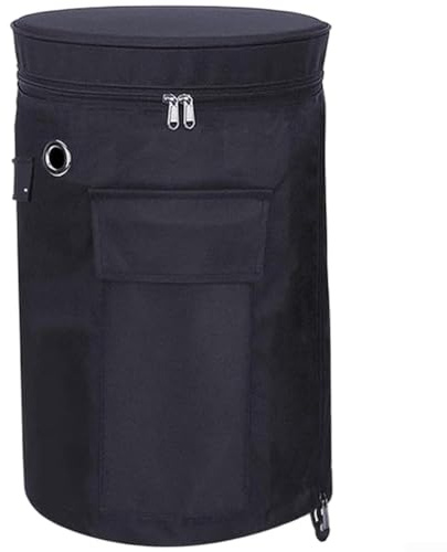 Vootnifig For 600D Oxford Propane Tank Cover Waterproof Black, Windproof Gas Cylinder Sleeve with Zipper for 5kg 11kg Bottles, 52x25cm(Small Size: 25 * 52 Cm)