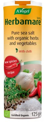 A.Vogel Herbamare® Spicy Sea Salt 125g | Unrefined Sea Salt Infused with 16 Organic Herbs, Spices and Vegetables