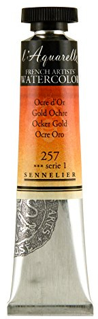 SENNELIER L'Aquarelle French Watercolor, 21ml Tube, S1 Gold Ochre