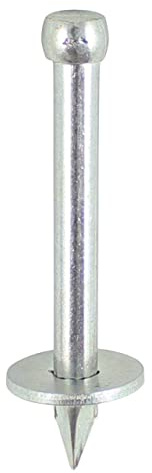 TimCo WMN40 Washered Masonry Nails 3.7 x 40 - (Box of 100),Silver