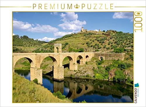 CALVENDO Puzzle Brücke von Alcántara | 1000 Teile Lege-Größe 64 x 48 cm Foto-Puzzle für glückliche Stunden