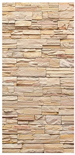 Bilderwelten Raumteiler Asian Stonewall Steinmauer aus Steinen 250x120cm + transp. Halterung