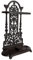 Porte Parapluie Meuble d'Entrée Range Parapluies Intérieur Extérieur en Fonte Marron 15,5x32x49,5cm