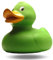 XXL-Badeente Alina grün 31cm I Quietscheente I Duckshop