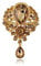 AILUOR Women's Classic Style Clear Glass Flower Brooch Pin Champagne Adjustable