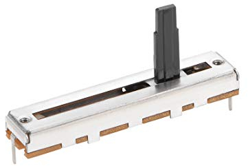 sourcing map 1St Fader Variable Widerstände Mischer Potentiometer Gerade Schiebe B100K Ohm Linear Potentiometer zum Dimmen 45mm