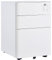 Vinsetto 3-Drawer Mobile Filing Cabinet, Steel Lockable File Cabinet for A4, Legal, Letter, Compact Under Desk Storage Unit with Pre-Assembled Body Except Wheels for Home Office, 39 x 48 x 59cm, White