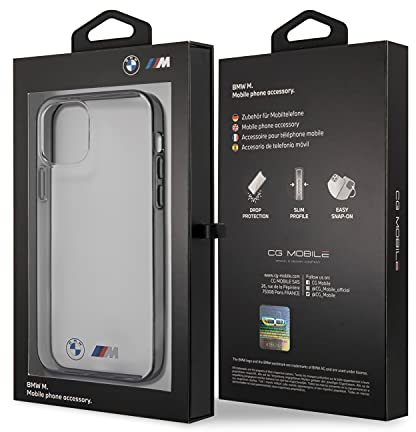 BMW BMHCP12LMBTOK Hülle für iPhone 12 Pro Max 6,7 transparent Sandblast Schwarz