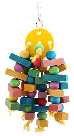 Spielzeug Papageienschaukel, Papageienspielzeug Vogelspielzeug 1 STÜCKE Papageienschaukel Geeignet Ara Spielzeug Hängendes Holzspielzeug, für Papagei Vogel