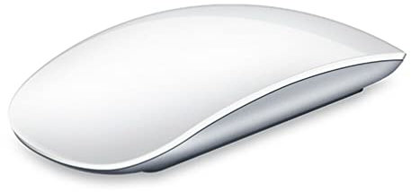 N+C BT 4.0 Souris sans Fil Magic Arc Touch Mouse 1600 DPI, Souris Rechargeable Ultra-Mince Compatible pour Macbook Pad Laptop PC (Blanc)
