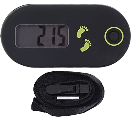 Mini Elektronischer Schrittzähler, 3D Schrittzähler Clip mit LCD Display, Fitness Tracker für Gehen Laufen Wandern Sport Training Zubehör Kalorienzähler