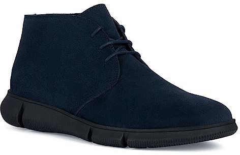 Geox U Adacter F, Stivale alla Caviglia Uomo, Blu Navy, 45 EU